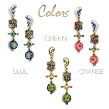 Load image into Gallery viewer, Millefiori Glass Modern Art Earrings E512 - Sweet Romance Wholesale