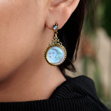 Load image into Gallery viewer, Iridescent Moon Earrings E918