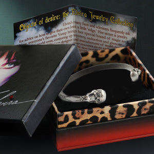 Elvira's Skinny Stacking Skulls Cuff Bracelet BR120 - Sweet Romance Wholesale