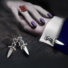 Load image into Gallery viewer, Elvira&#39;s Limited Edition Dagger Cufflinks - Sweet Romance Wholesale