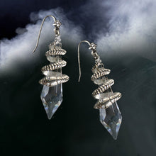Load image into Gallery viewer, Elvira&#39;s Mystic Crystal Snake Earrings - Sweet Romance Wholesale