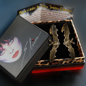 Elvira's Bat Hoop Earrings - Sweet Romance Wholesale