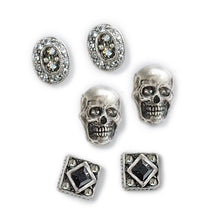 Load image into Gallery viewer, Elvira&#39;s Gothic Earring Trio - Sweet Romance Wholesale