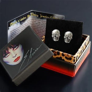 Elvira's Skull Stud Earrings EL_E113-SK - Sweet Romance Wholesale