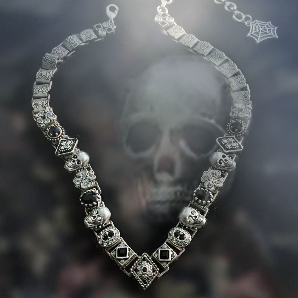 Elvira's Gothic Jewel Collar Necklace - Sweet Romance Wholesale