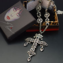 Load image into Gallery viewer, Elvira&#39;s Gothic Jewel Cross Necklace - Sweet Romance Wholesale