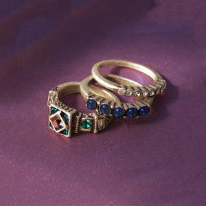 Summer Stack Ring Trio R586 - Sweet Romance Wholesale
