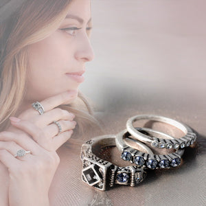 Summer Stack Ring Trio R586 - Sweet Romance Wholesale