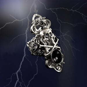 Elvira's Skull & Crossbones Ring EL_R112 - Sweet Romance Wholesale