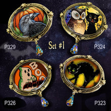 Load image into Gallery viewer, Boo Ghost and Bat Halloween Pin - Sweet Romance Wholesale