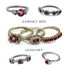Load image into Gallery viewer, Stackable January Birthstone Ring - Garnet - Sweet Romance Wholesale