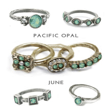Load image into Gallery viewer, Stackable June Birthstone Ring - Pacific Opal - Sweet Romance Wholesale