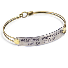 Load image into Gallery viewer, Inspirational Message Bar Bangle Bracelets - Sweet Romance Wholesale
