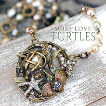 Load image into Gallery viewer, Sea Turtle Pearl Ocean Necklace N1361 - Sweet Romance Wholesale
