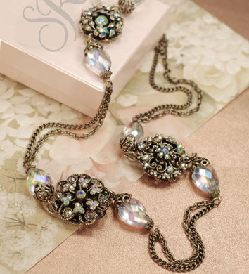 Aurora Crystal Statement Necklace N1285 - Sweet Romance Wholesale