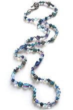 Load image into Gallery viewer, Long Blue Gemstone Beaded Necklace N1374-BL - Sweet Romance Wholesale