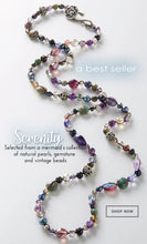 Load image into Gallery viewer, Long Purple Gemstone Beaded Necklace N1374-PA - Sweet Romance Wholesale