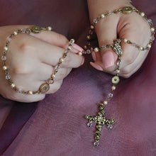 Load image into Gallery viewer, Our Lady of Miracles Rosary Necklace N1608 - Sweet Romance Wholesale