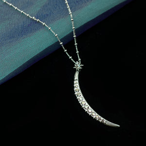 Half Moon Pendant Necklace N1627 - Sweet Romance Wholesale