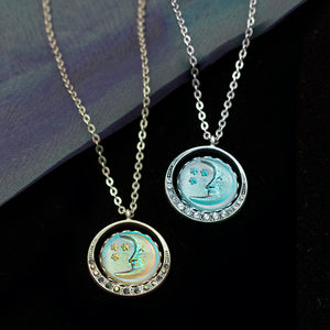 Iridescent Moon Necklace N1631 - Sweet Romance Wholesale