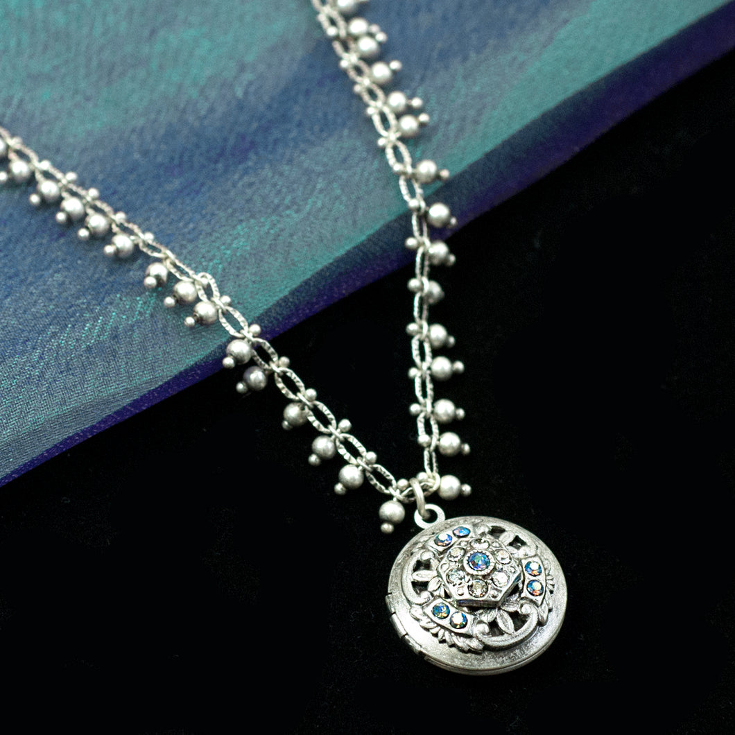 Locket Confetti Necklace N1632 - Sweet Romance Wholesale
