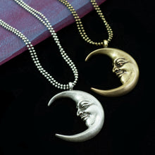 Load image into Gallery viewer, Man in a crescent Moon Necklace N1638 - Sweet Romance Wholesale