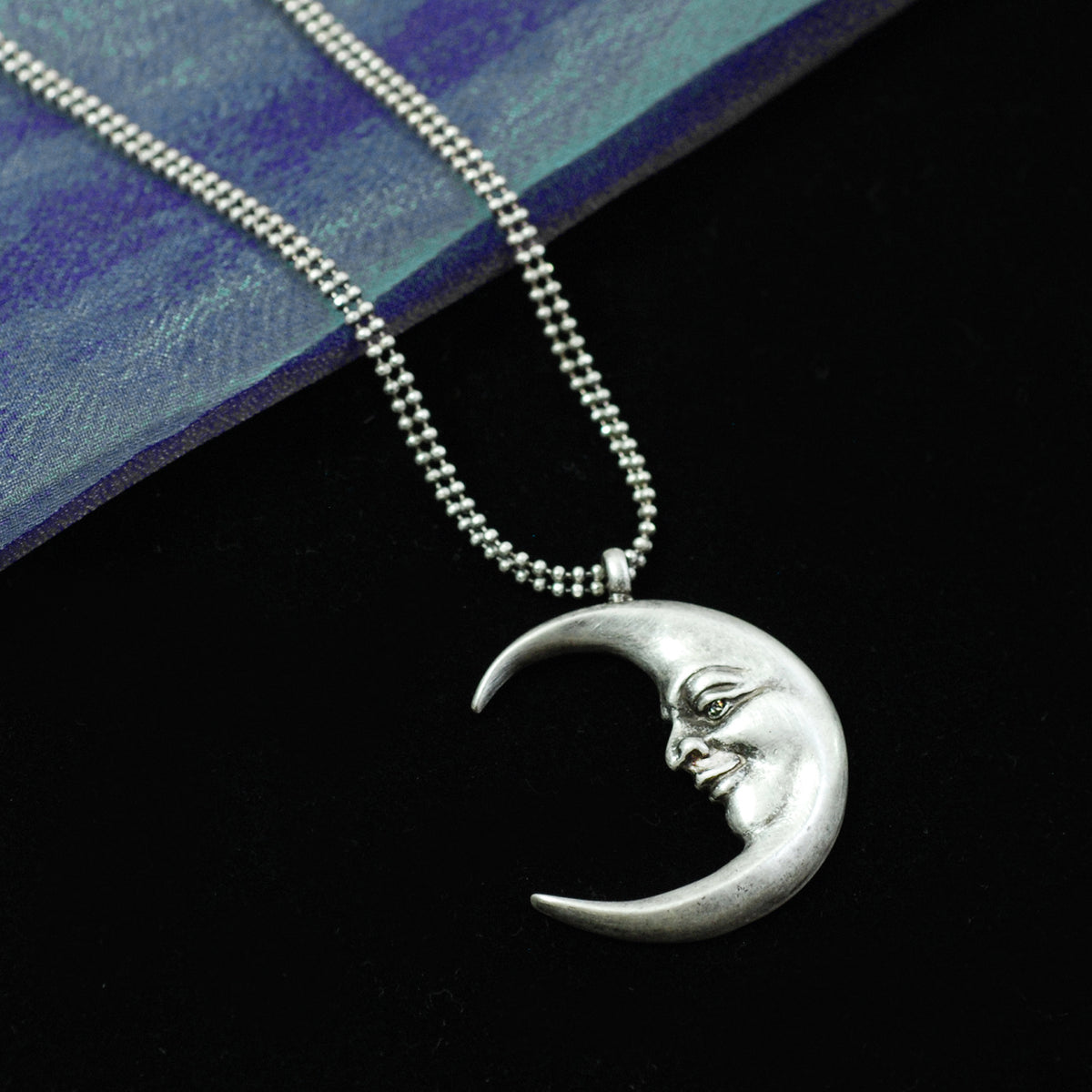 Man in a crescent Moon Necklace N1638 - Sweet Romance Wholesale
