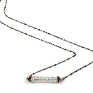 Crystal Rock Bar Necklace N1639 - Sweet Romance Wholesale
