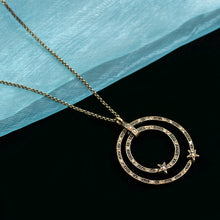 Load image into Gallery viewer, Double Circle Star Necklace N1643 - Sweet Romance Wholesale