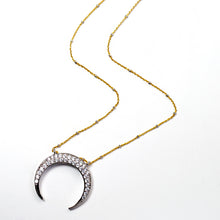 Load image into Gallery viewer, Inverted Crescent Moon Necklace N1705 - Sweet Romance Wholesale