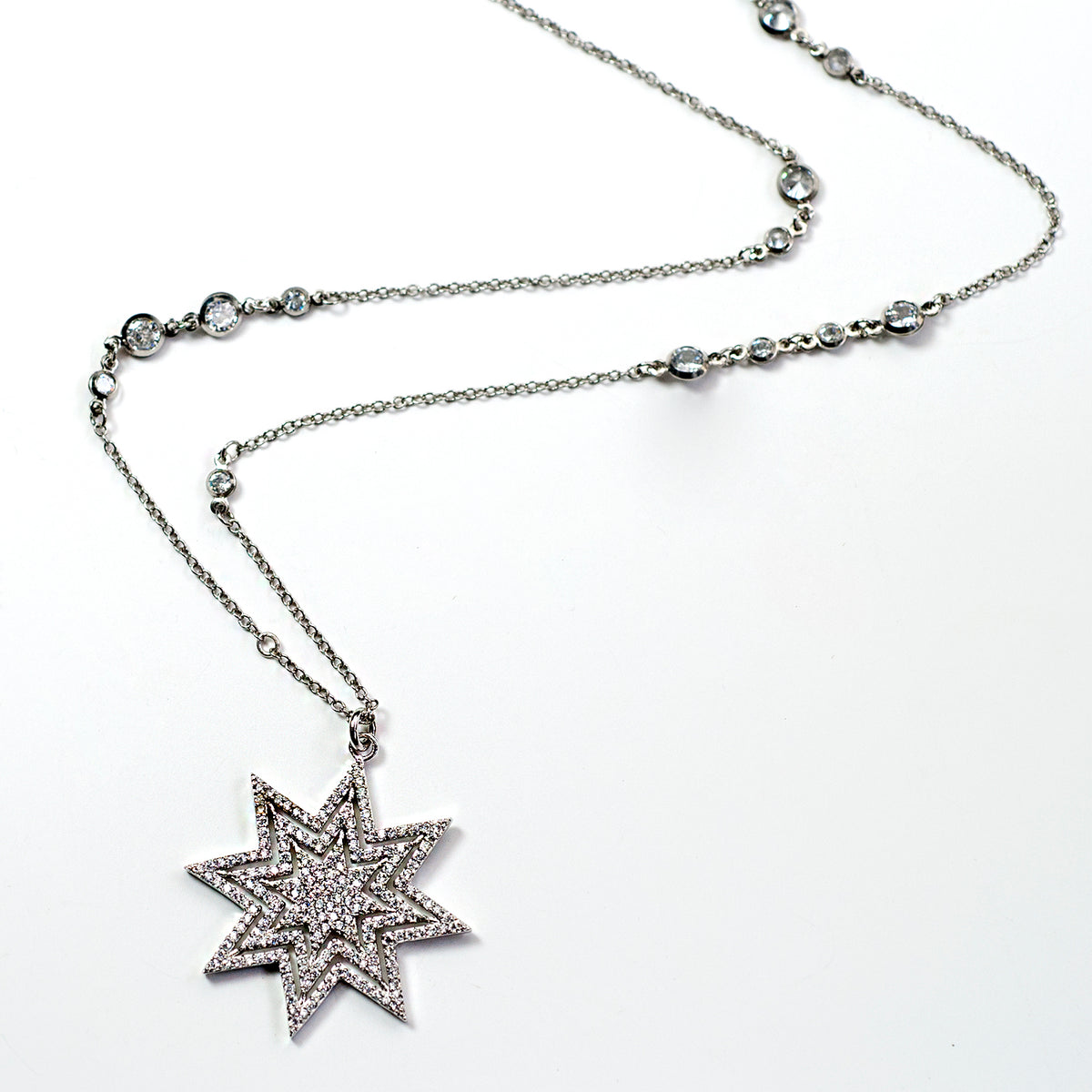 Star Blaze Necklace N1707 - Sweet Romance Wholesale