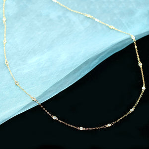 Crystal Chain Necklace N1710 - Sweet Romance Wholesale