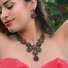 Load image into Gallery viewer, Calypso Rainbow Statement Necklace N499 - Sweet Romance Wholesale