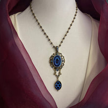 Load image into Gallery viewer, Peacock Vintage Glass Necklace N823 - Sweet Romance Wholesale