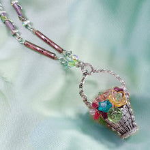 Load image into Gallery viewer, Flower Basket Necklace by Sweet Romance N966 - Sweet Romance Wholesale