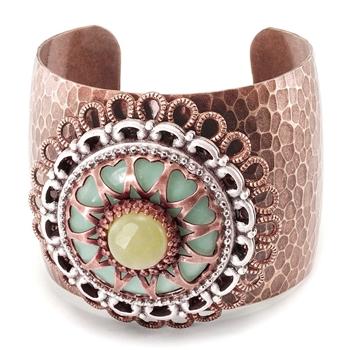 Turquoise Medallion Cuff Bracelet OL_BR114 - Sweet Romance Wholesale