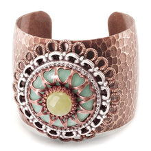 Load image into Gallery viewer, Turquoise Medallion Cuff Bracelet OL_BR114 - Sweet Romance Wholesale