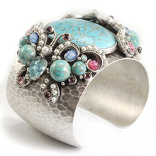 Load image into Gallery viewer, Tang Gemstone Butterfly Cuff Bracelet - Sweet Romance Wholesale