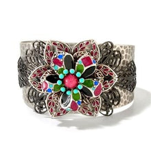 Load image into Gallery viewer, Dawn and Sunset Flower Cuff Bracelet OL_BR312 - Sweet Romance Wholesale