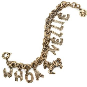 Whoa Nellie Cowgirl Charm Bracelet OL_BR326 - Sweet Romance Wholesale
