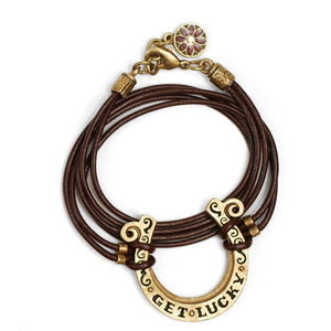 Get Lucky Horseshoe Wrap Bracelet OL_BR334 - Sweet Romance Wholesale