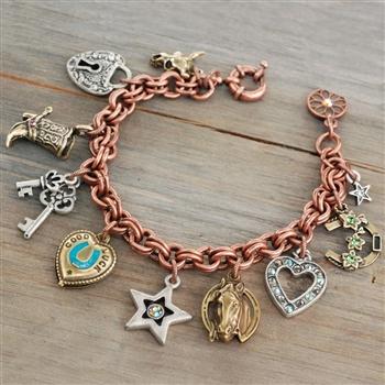 Trading Post Charm Bracelet OL_BR343 - Sweet Romance Wholesale