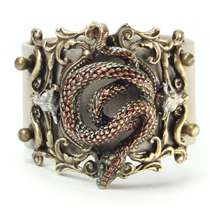 Rattlesnake Leather Bracelet OL_BR360 - Sweet Romance Wholesale