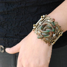 Load image into Gallery viewer, Rattlesnake Leather Bracelet OL_BR360 - Sweet Romance Wholesale