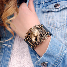 Load image into Gallery viewer, Stallion Leather Bracelet OL_BR361 - Sweet Romance Wholesale