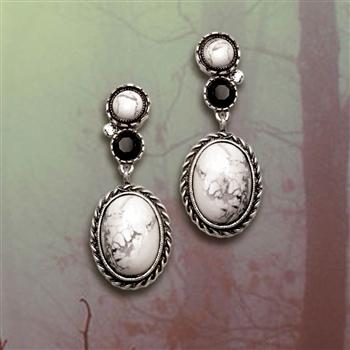 Earthstone Western Desert Earrings OL_E336 - Sweet Romance Wholesale