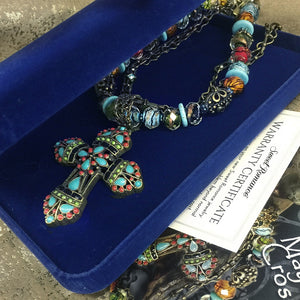 Mayan Cross Necklace N124 - Sweet Romance Wholesale