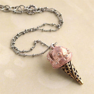 Ice Cream Pendant Necklaces OL_N145 - Sweet Romance Wholesale