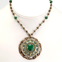 Load image into Gallery viewer, Blue Agate &amp; Malachite Necklace OL_N153 - Sweet Romance Wholesale