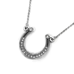 Get Lucky Horseshoe on Chain Necklace OL_N394 - Sweet Romance Wholesale